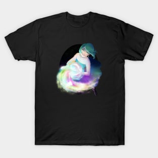 Rainbow Nebulae Wave T-Shirt